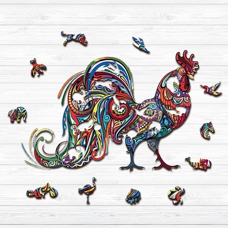 Sunnypuzzle™-Rooster Jigsaw Puzzle