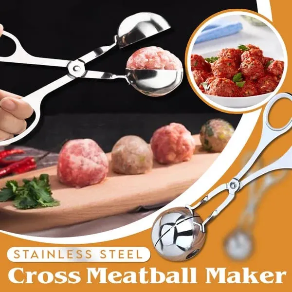 Stainless Steel Meatball Maker &ndash; 304 Food-Grade Steel, Non-Stick Smooth Surface & One-Press Design