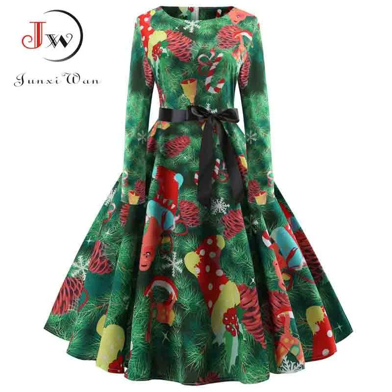 Floral Print Vintage Dress Christmas Dress Women Winter Elegant Party Dresses  Petal Sleeve Casual Midi Dress