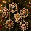 6pcs/set DIY Diamond Special Shape Pearl Art Hanging Wooden Christmas Tree Ornament Kit