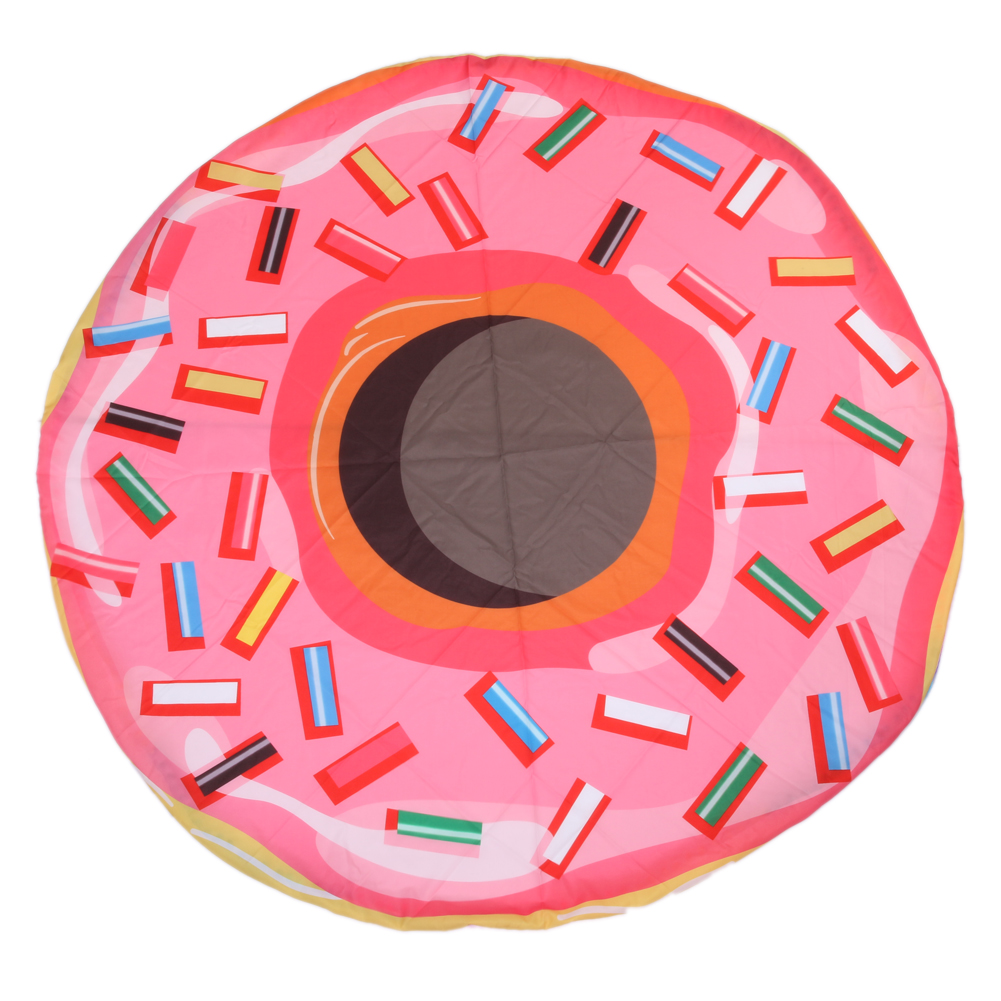 

Creative Print Doughnut Beach Towel Pouch Quick Dry Travel Towel, 501 Original
