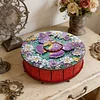 DIY Wooden Diamond Art Painting Storage Box Kit with Rotate Lid Diamond Art Painting Holder Box for Adults Beginners Home Office Decor