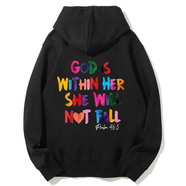 God Is Within Her She Will Not Fall Unisex Hoodie
