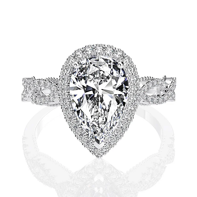 High-End Luxury Radiant Cut Diamond Heroine Ring