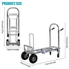 [US Local Warehouse] 2 in 1 Industrial Convertible Stair Climbing Car 1000 LBS Capacity Folding Hand Truck with Wheels for Transport & Moving