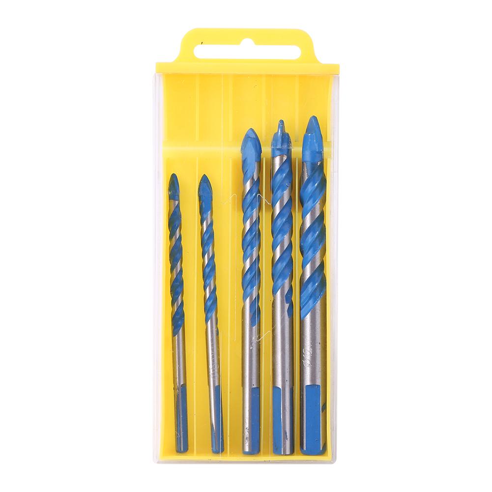 

5pcs 6/8/10/12mm Alloy Hole Saw Drill Bits for Ceramic Concrete Hole Opener, 501 Original