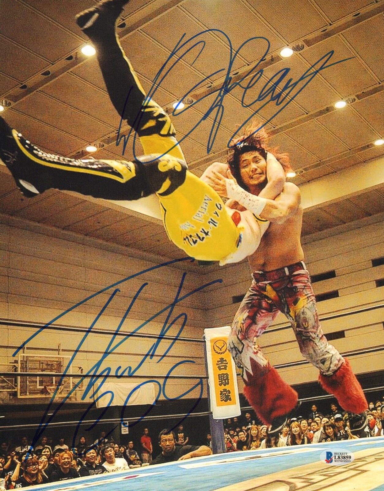 Will Ospreay Hiromu Takahashi Signed 11x14 Photo Poster painting BAS COA New Japan Pro Wrestling