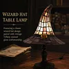 Resin Gothic Wizard Hats Night Light for Home Office Dormitory Bar Decorate