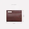 Genuine leather business briefcase men's handbag vertical casual top layer cowhide messenger bag