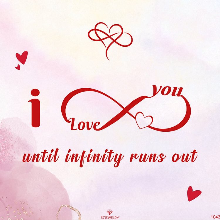 Gift Card -  I Love You Until Infinity Runs Out Infinity