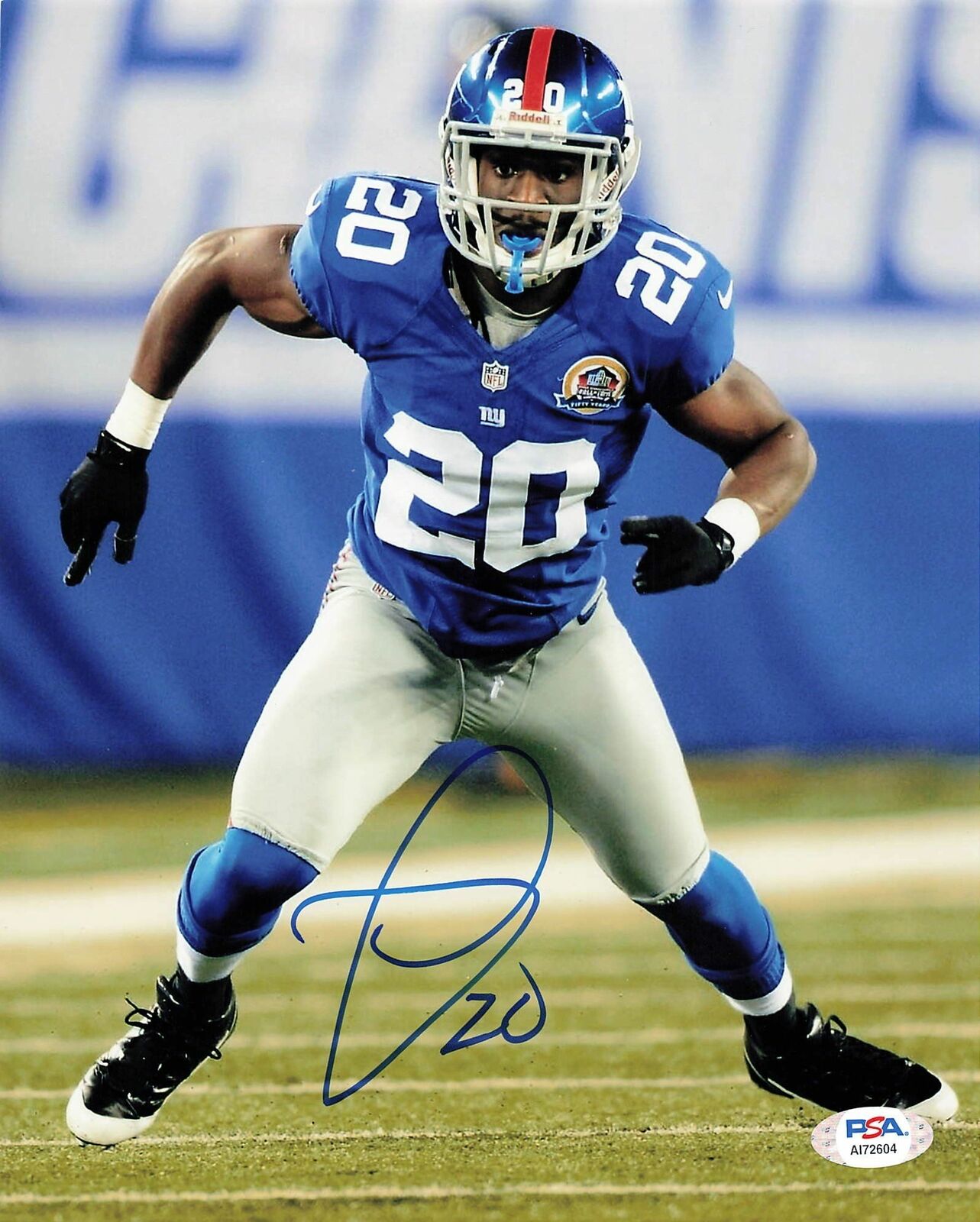 PRINCE AMUKAMARA signed 8x10 Photo Poster painting PSA/DNA New York Giants Autographed