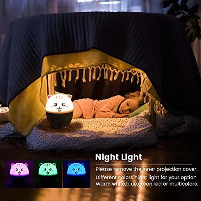 Night Light ProjectorDelicacy 2 in 1 Ocean Undersea Lamp and Starry Sky ProjectorBluetooth Speaker 360 Rotating LED Night Lights Projector for Kids Baby Bedroom Decoration