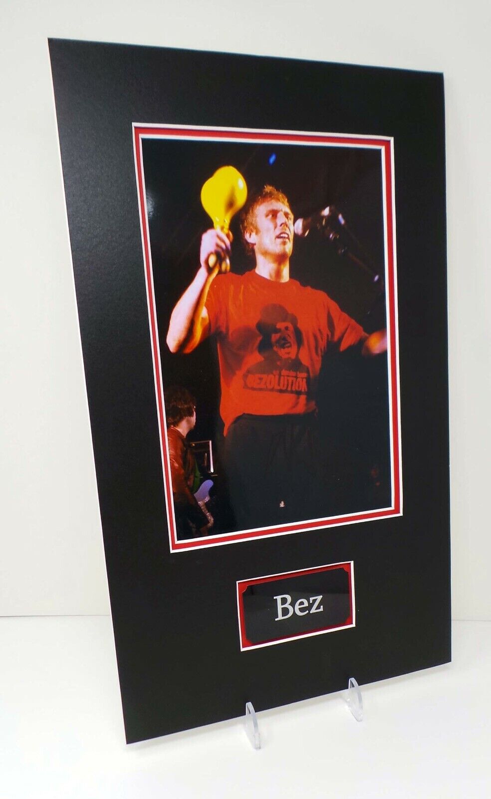 Bez Mark BERRY Happy Mondays Signed & Mounted 12x8 Photo Poster painting AFTAL RD COA
