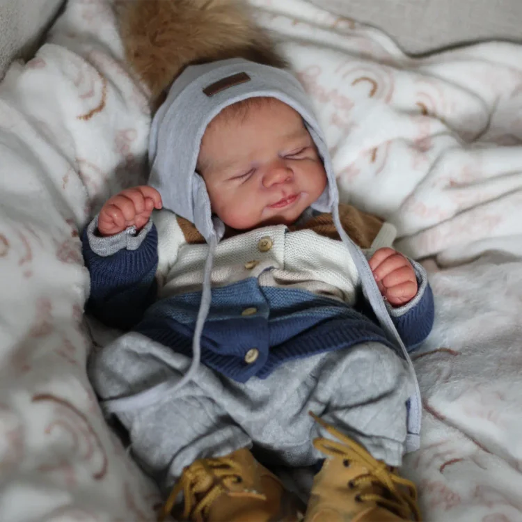 17" Look Real Lifelike Cloth Body Eyes Closed Reborn Newborn Baby Doll Girl Galona：Realistic Reborn Baby Dolls By Rsgdolls®