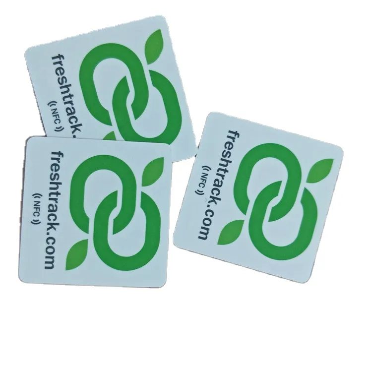 Self adhesive waterproof Square Customized Hard PVC NFC Tag