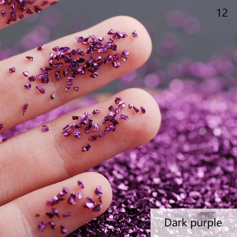 50G/bag of Nail Art Stone Jewelry DIY Electroplated Crystal Glass Irregular Crushed Stone Japanese Nail Art Decoration