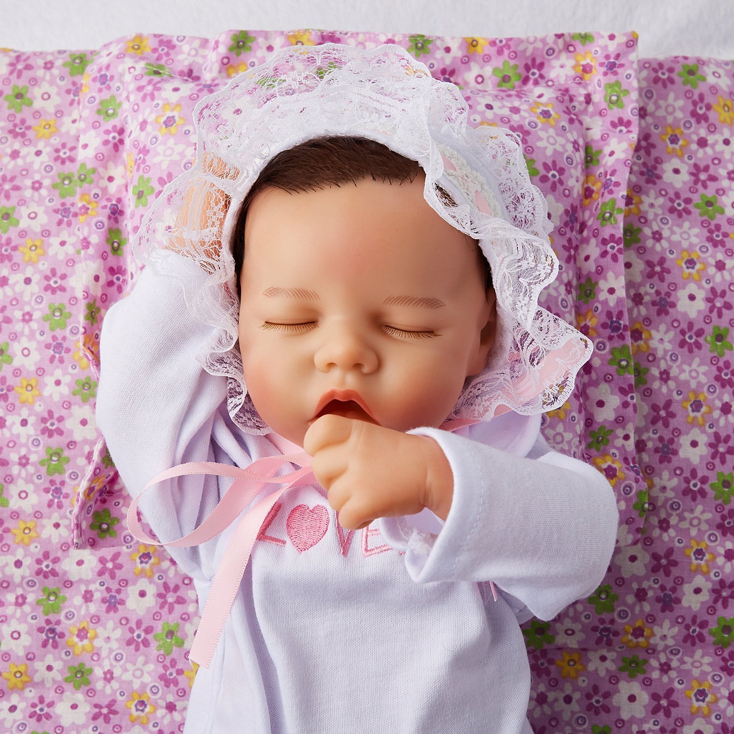 [For 17''19'' Reborn Doll] Floral Baby Doll Accessory cutton Pillow & Mat