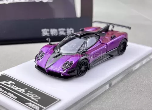 Dronehint HKM 1:64 Scale Purple Zonda 760 LH Super Racing Sports Model Diecast Metal Car Parts