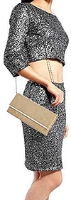 Clutch Damen Handtasche Strass Abendtasche mit Kette Modisch Umh&auml;ngetasche Schultertasche f&uuml;r Hochzeit Disco Cocktailparty Abendparty Tanzparty Geburtstag
