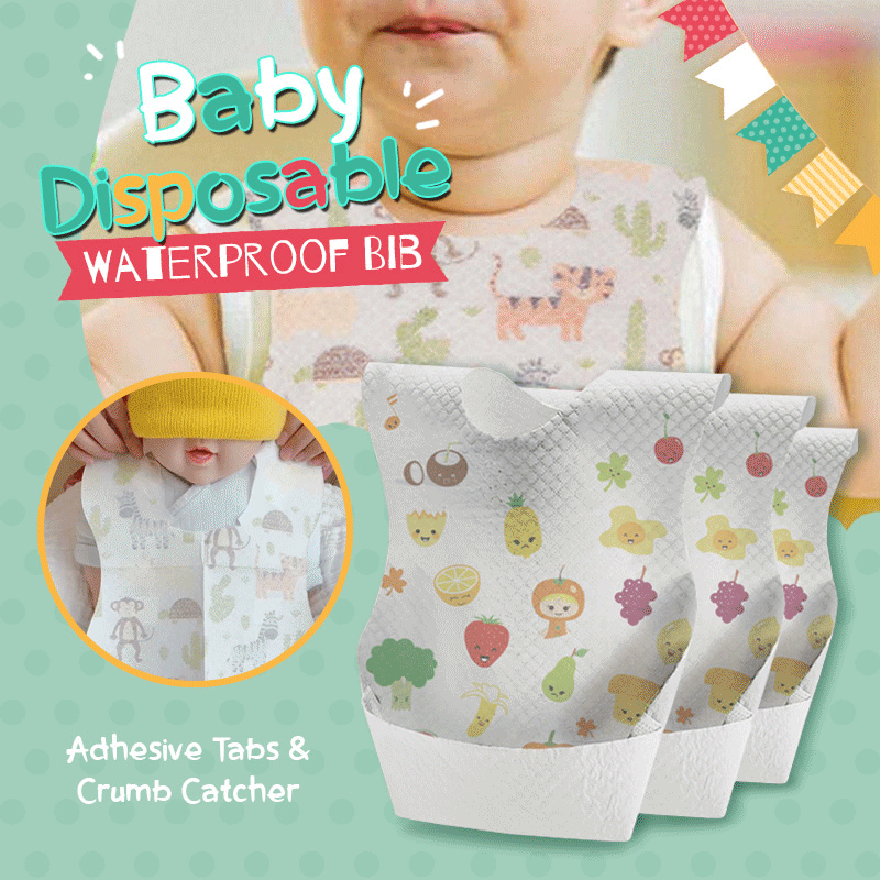 Baby Disposable Waterproof Bib -1 Pack (10 pcs)