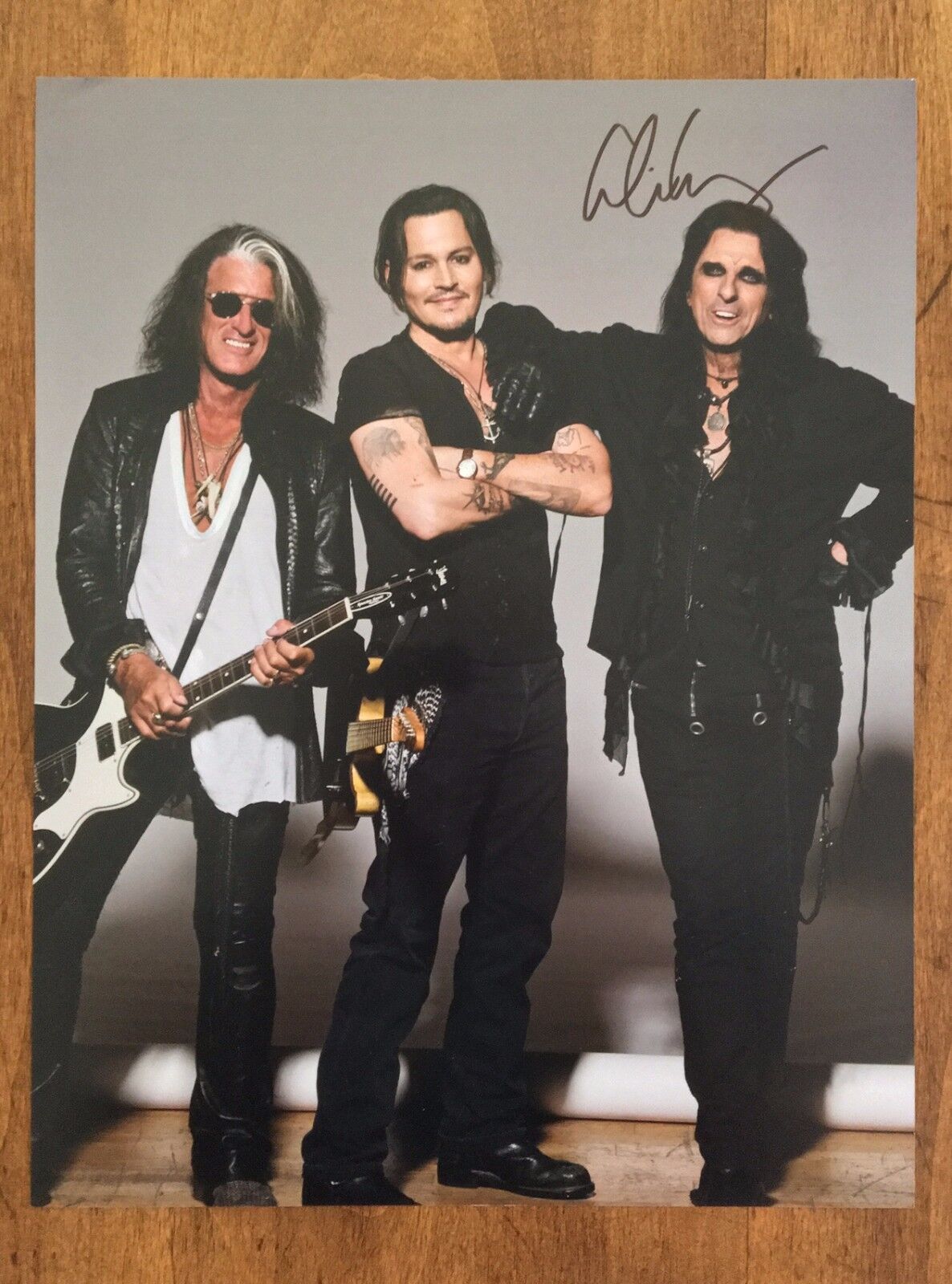 GFA Hollywood Vampires * ALICE COOPER * Signed 11x14 Photo Poster painting PROOF A2 COA