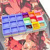 Numbered 9 Grid Stackable Organizer Diamond Painting Drill Trays with Storage Base