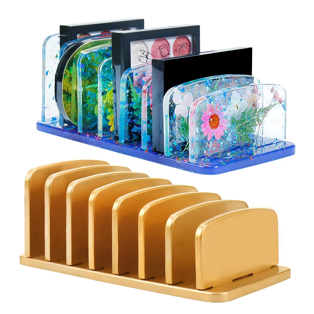 Divided Makeup Palette Organizer Resin Molds Set