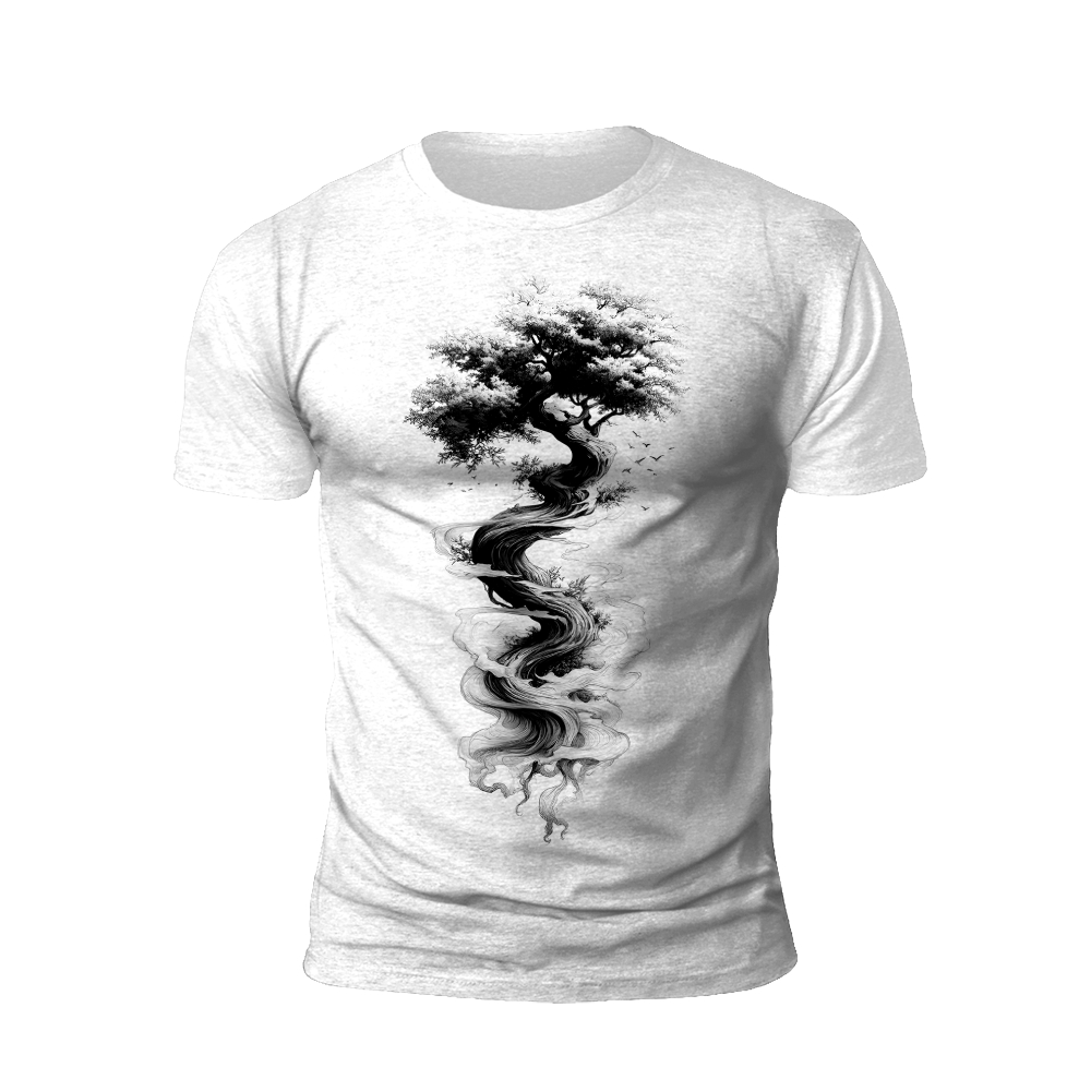 Whimsical Tree: A Dance of Ink and Smoke T-shirt