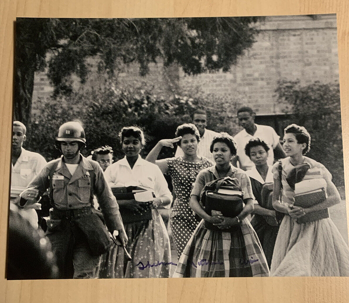 THELMA MOTHERSHED-WAIR SIGNED 8x10 Photo Poster painting CIVIL RIGHTS LITTLE ROCK NINE COA