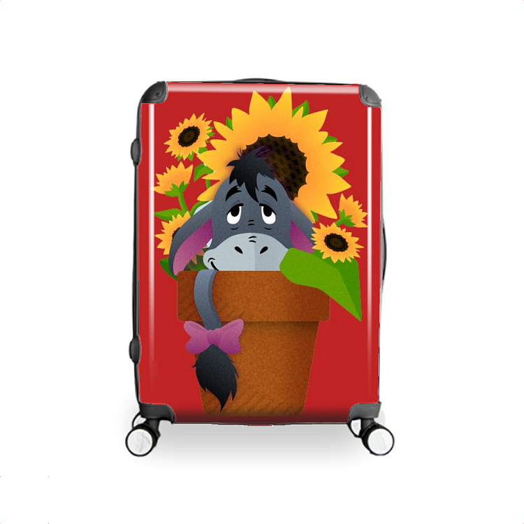Smiling Sunflower Eeyore, Winnie the Pooh Hardside Luggage