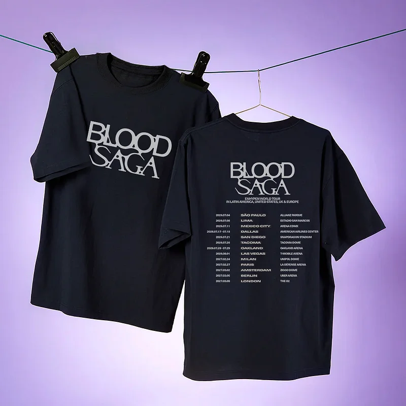 ENHYPEN Blood Saga World Tour S/S T-Shirt (White)