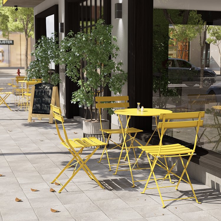 Outdoor Patio Furniture Sets (Yellow)