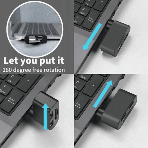 ✨4 in 1 Rotatable USB Hub⏰Promotion 49% OFF Limited Time🛒
