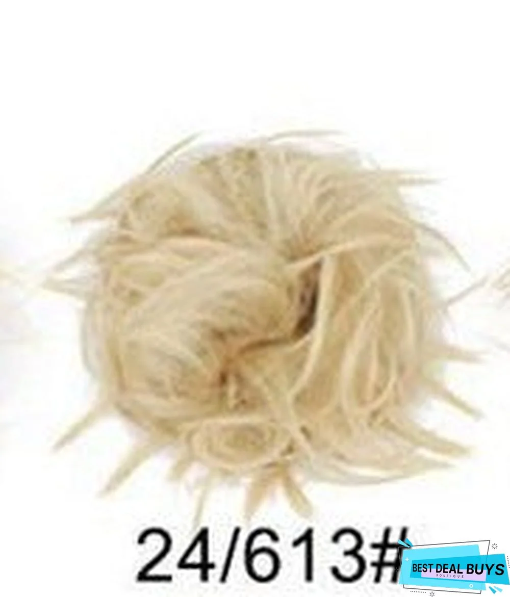 Rubber Band Chemical Fiber Wig Ring Chicken Tail Hair Ring Fluffy Curly Hair Ring