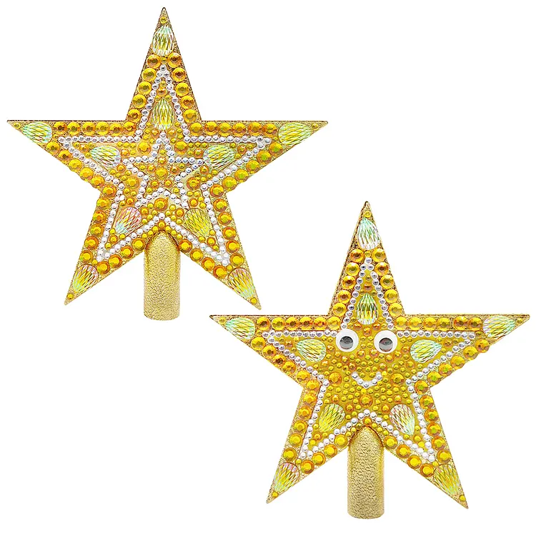 【Ornament】Mini Christmas Tree Star Double Sided Diamond Painting Kits gbfke