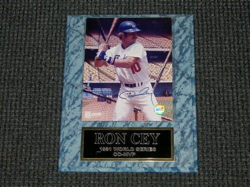 Ron Cey 8X10 Autograped Signed Photo Poster painting On Plaque Dodgers