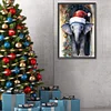(40*60cm)Christmas Elephant - Full Round Drill Diamond Painting