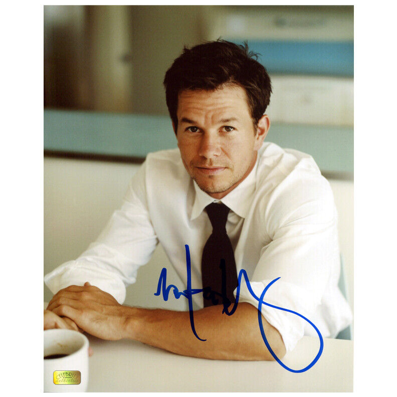 Mark Wahlberg Autographed Coffee Break 8x10 Photo Poster painting