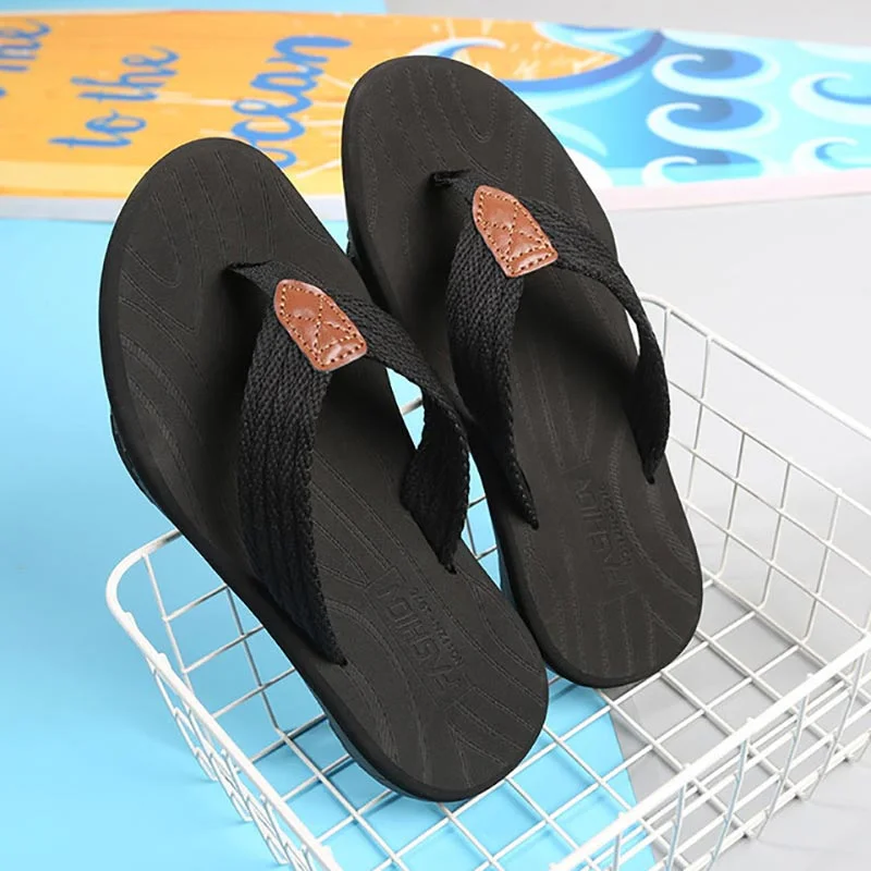 Men Flip Flops Summer Breathable Sandals Shoes For Men Non-slip Rubber Soles Slippers Fashion Outdoor Casual Shoes Big Size 47