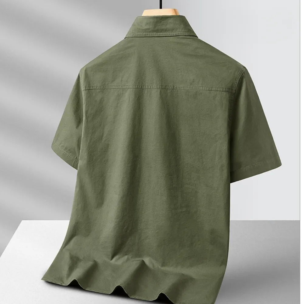 Men's Cotton Utility Shirt &ndash; Quick-Dry Expedition Style &ndash; Green