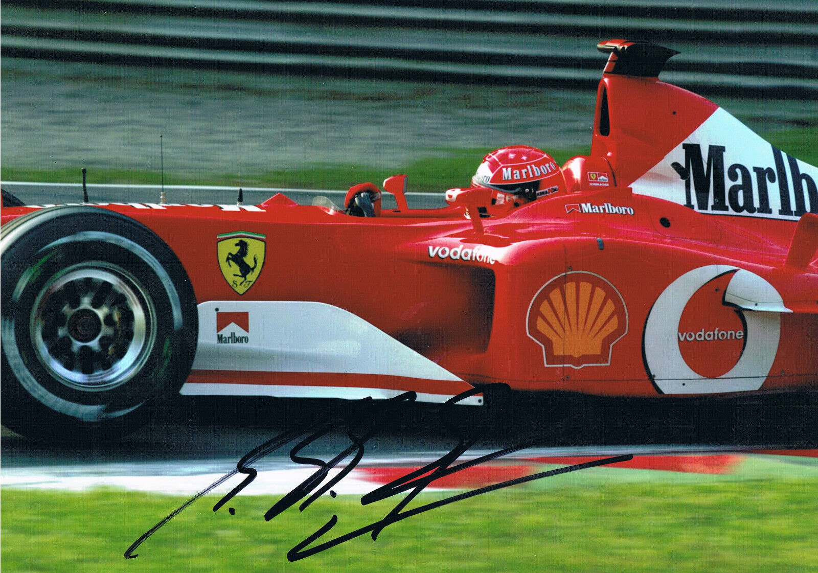 Michael Schumacher 1969- genuine autograph 8x12