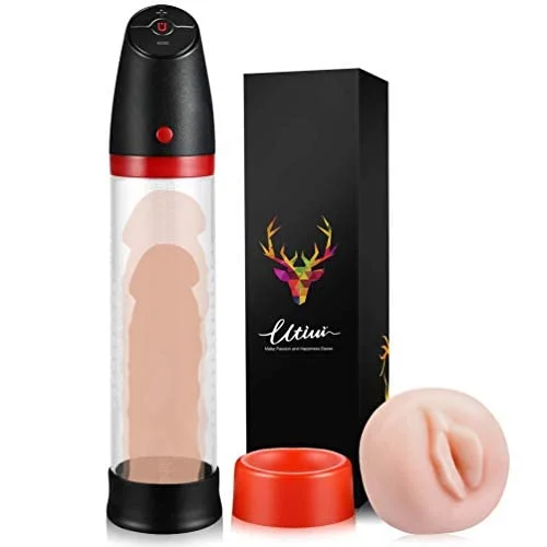 Electronic Men Enhancement Penis Growth Pump Sex Toys with 4 Suction-SANMEI UTIMI