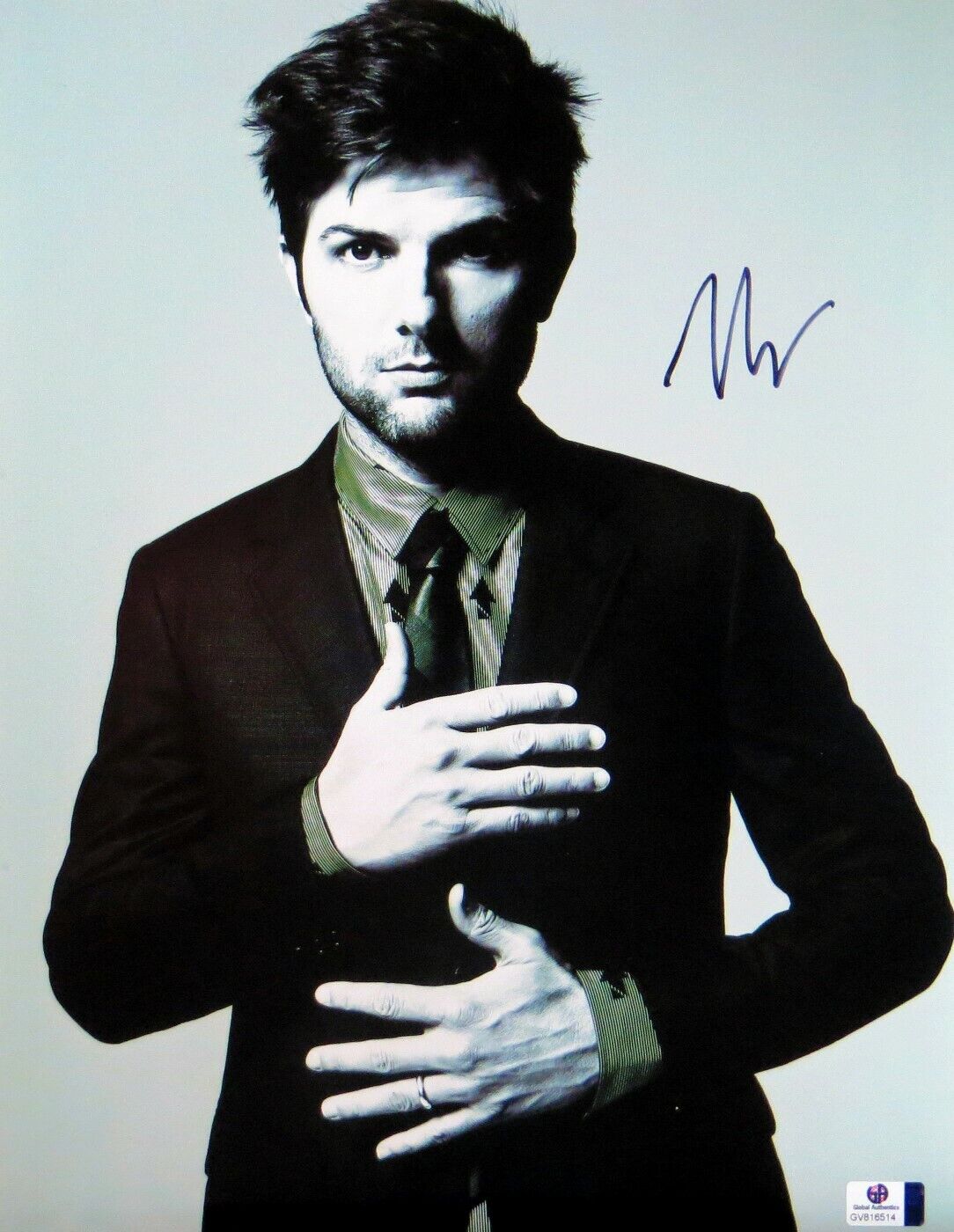 Adam Scott Signed Autographed 11X14 Photo Poster painting Parks and Recreation GV816514