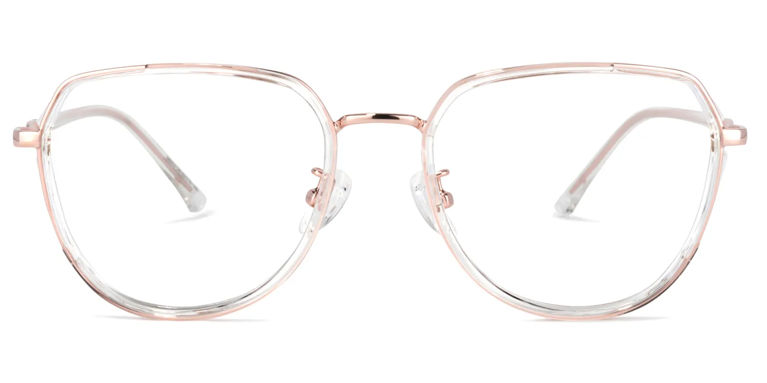 Nash Rosa Geometrisch Brille Rosa