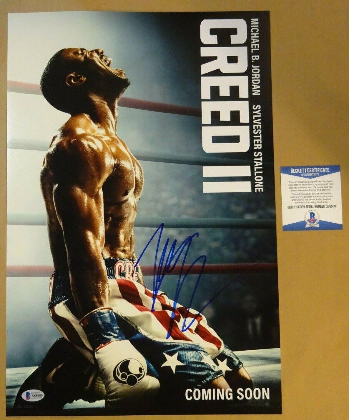 Signed TESSA THOMPSON Autographed - CREED II 12x18