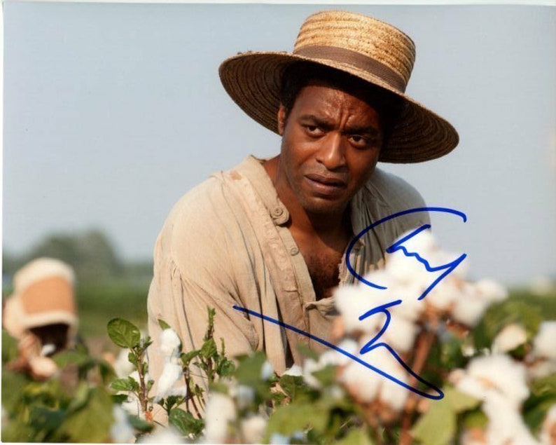 Chiwetel ejiofor signed 12 years a slave solomon northup 8x10 Photo Poster painting