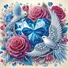 Diamond Painting-DIY Crystal Rhinestone Rose Bird