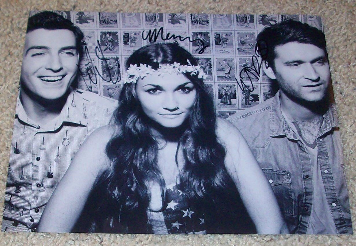 MISTERWIVES BAND SIGNED AUTOGRAPH 8x10 Photo Poster painting E w/PROOF MANDY LEE +2