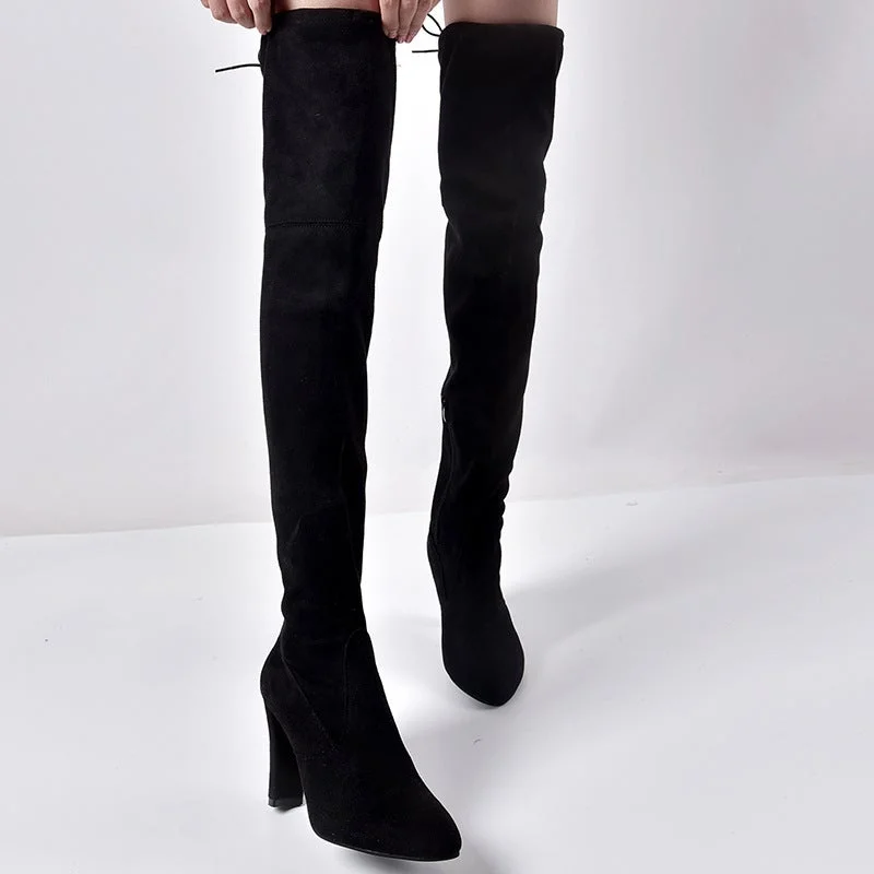 Women's Pointed Toe Over-the-knee Boots