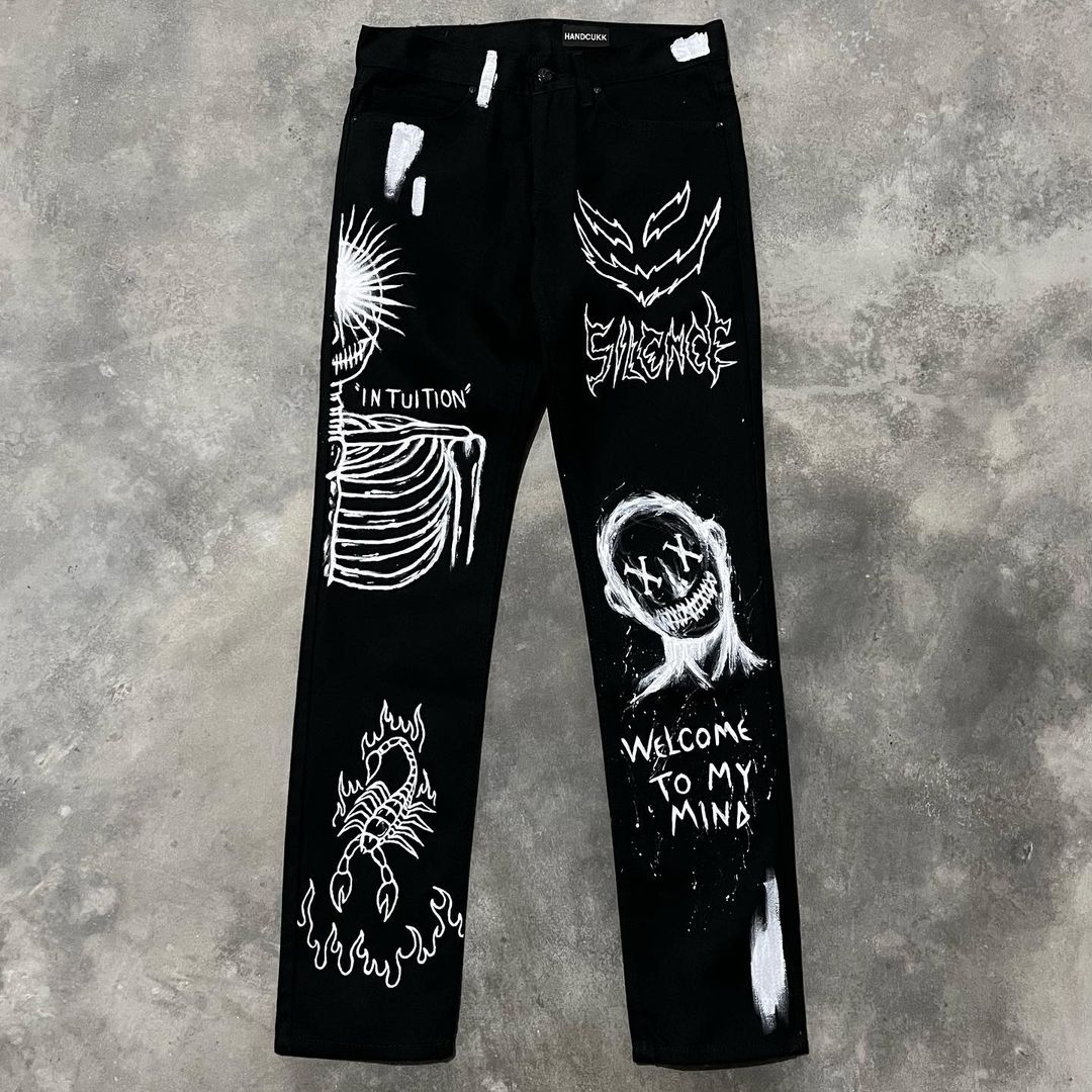New Evil God's Eye Street Casual Jeans